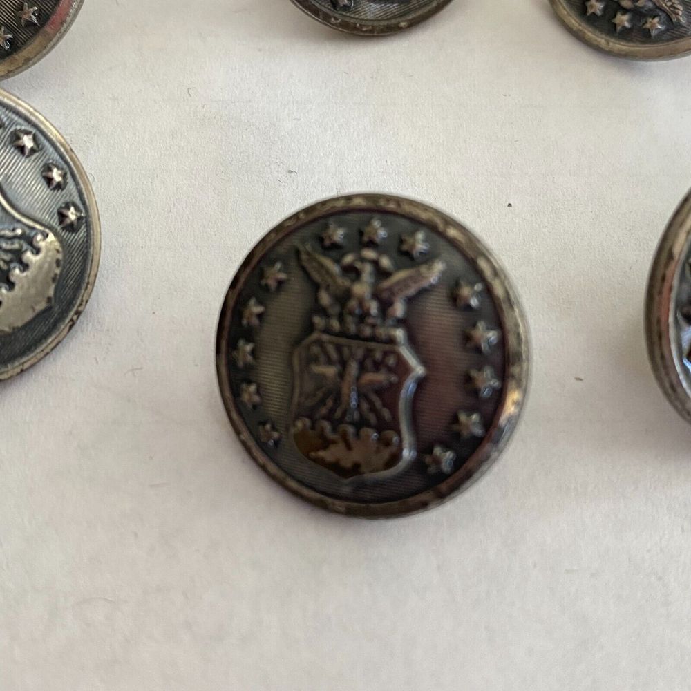 Waterbury Button Co‎ United States Air Force Military Large Uniform Buttons 1 In